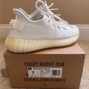 Adidas Yeezy Boost 350 V2 Sneakers - White and Cream